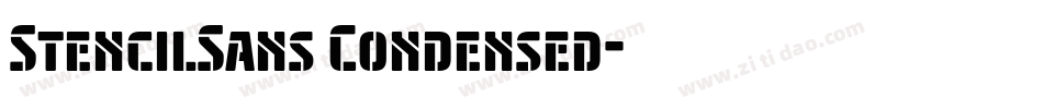 StencilSans Condensed字体转换